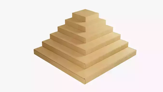 Pizza Boxes Mockup - Kraft Paper