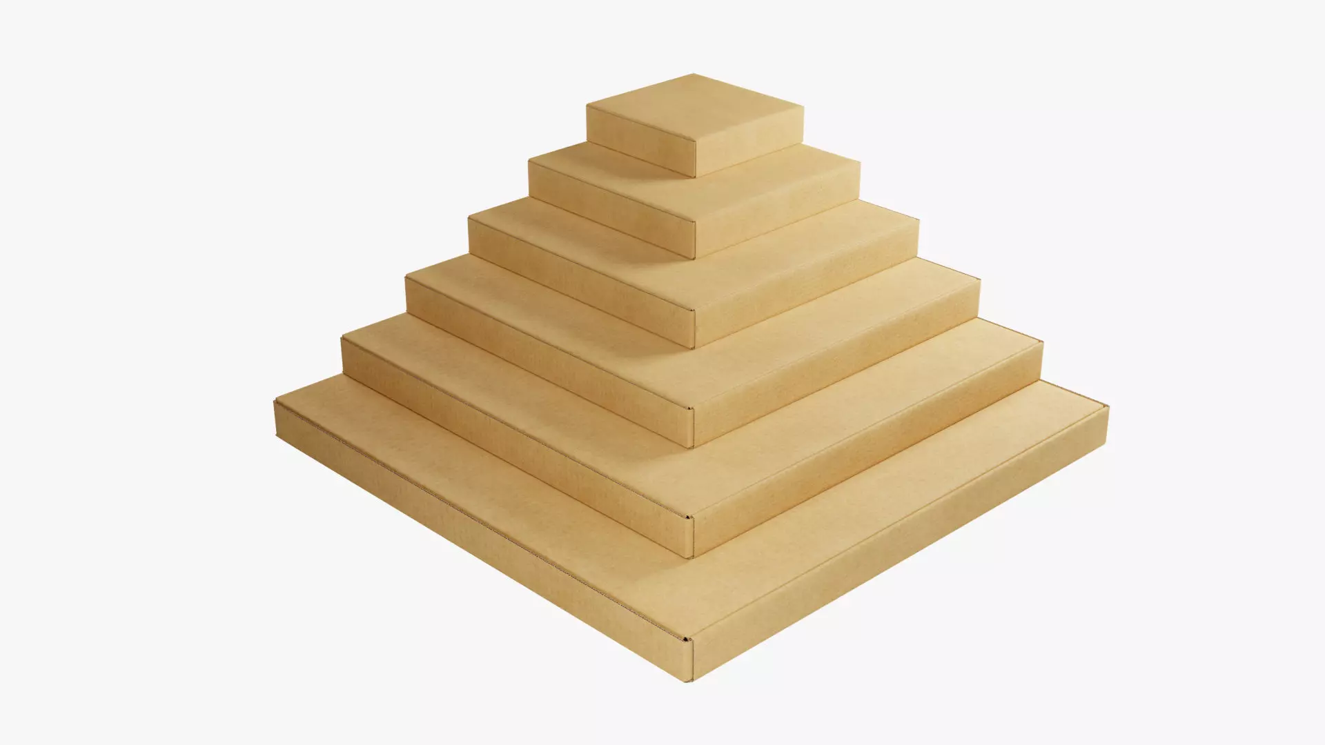 Pizza Boxes Mockup - Kraft Paper 3D Model Collection_0