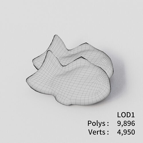 Taiyaki 3D model Low-poly 3D model 4