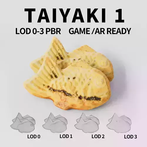 Taiyaki 3D model