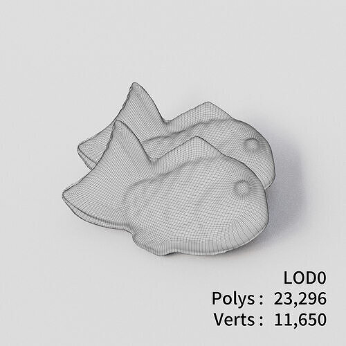 Taiyaki 3D model Low-poly 3D model 3