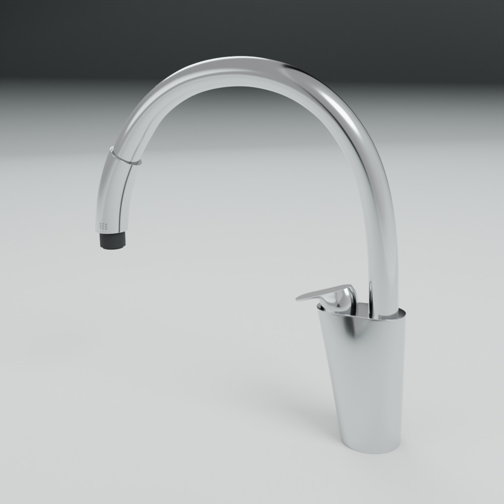 Tap Faucet 3D Model 021 Low-poly 3D model_1