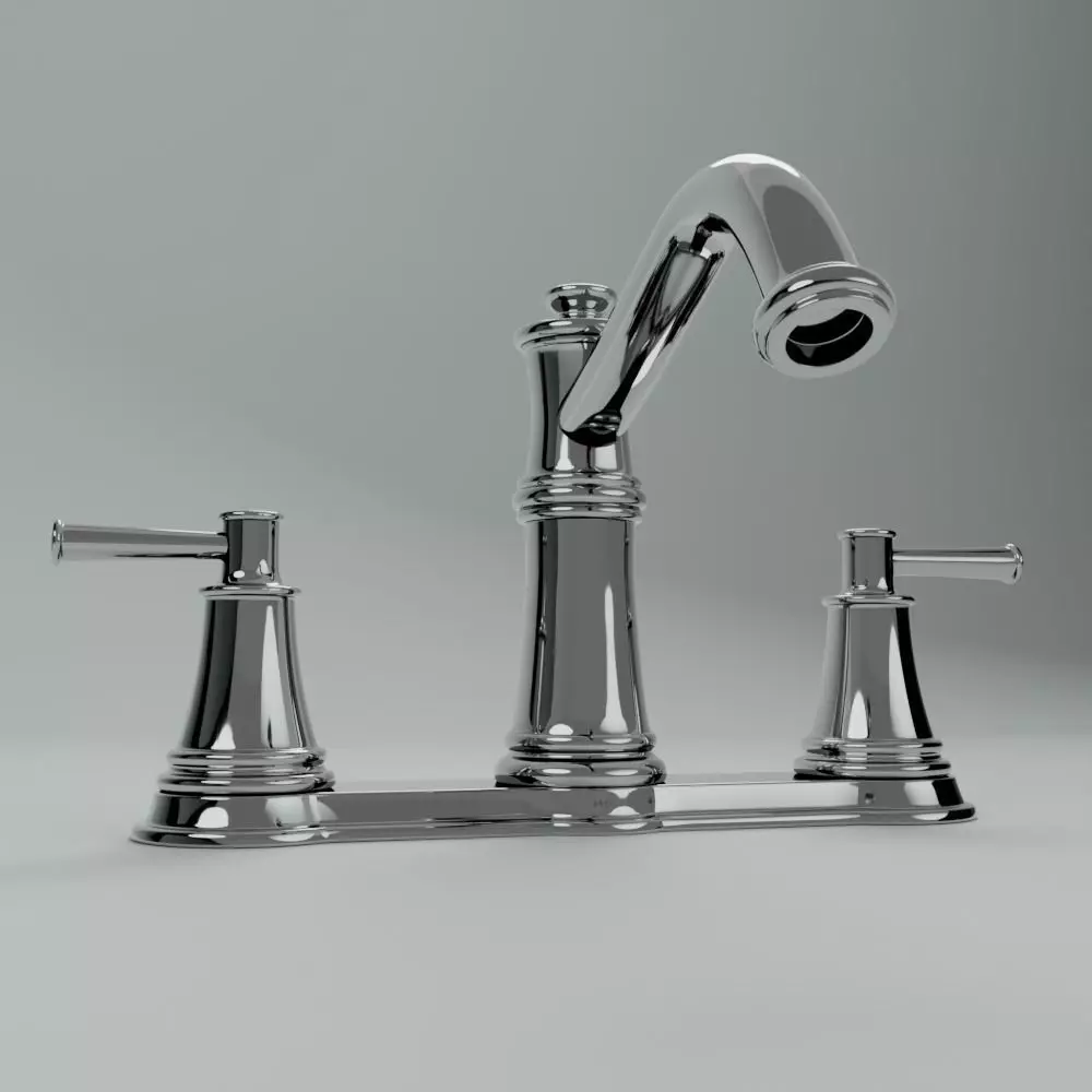 Tap Faucet 3D Model 012 Low-poly 3D model_0
