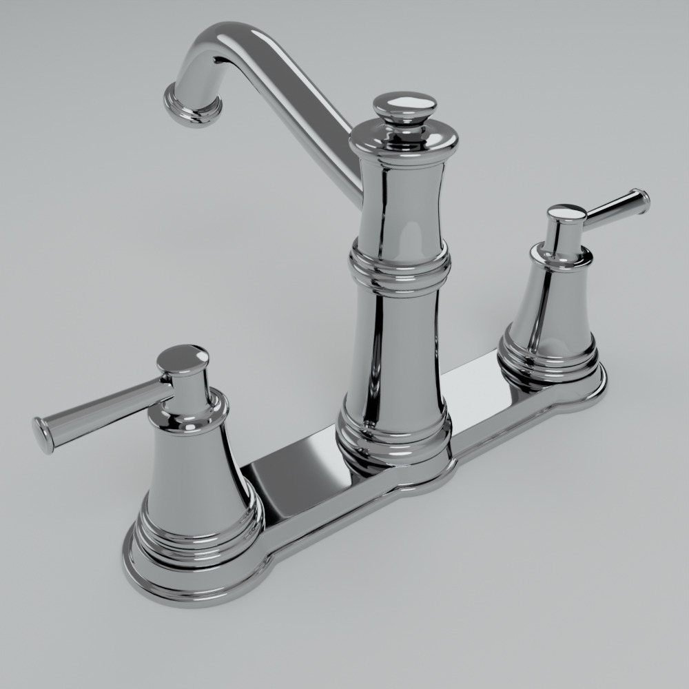 Tap Faucet 3D Model 012 Low-poly 3D model_1