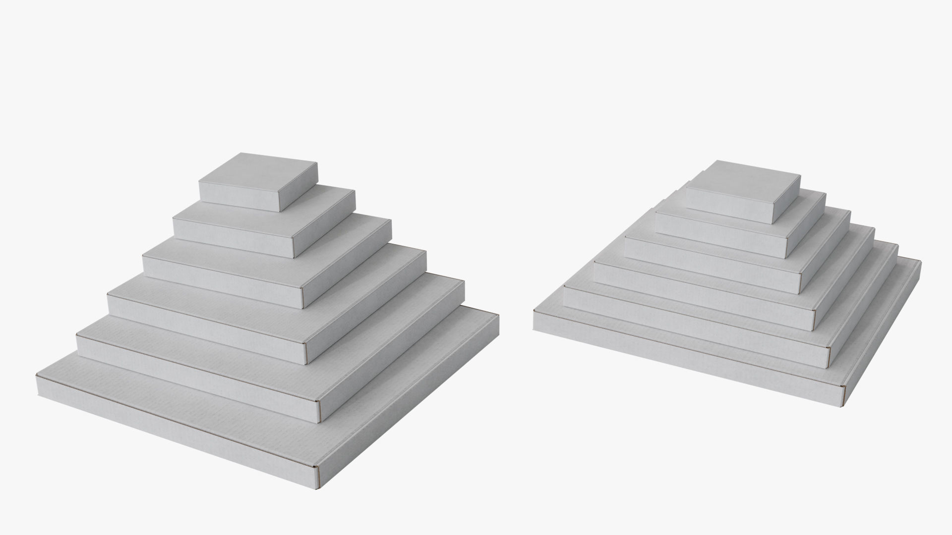 Pizza Boxes Mockup - White Paper 3D Model Collection_18