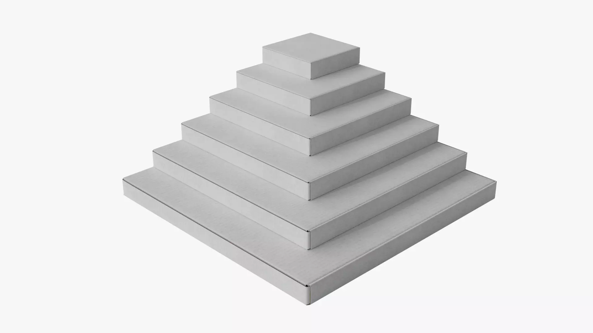 Pizza Boxes Mockup - White Paper 3D Model Collection_0