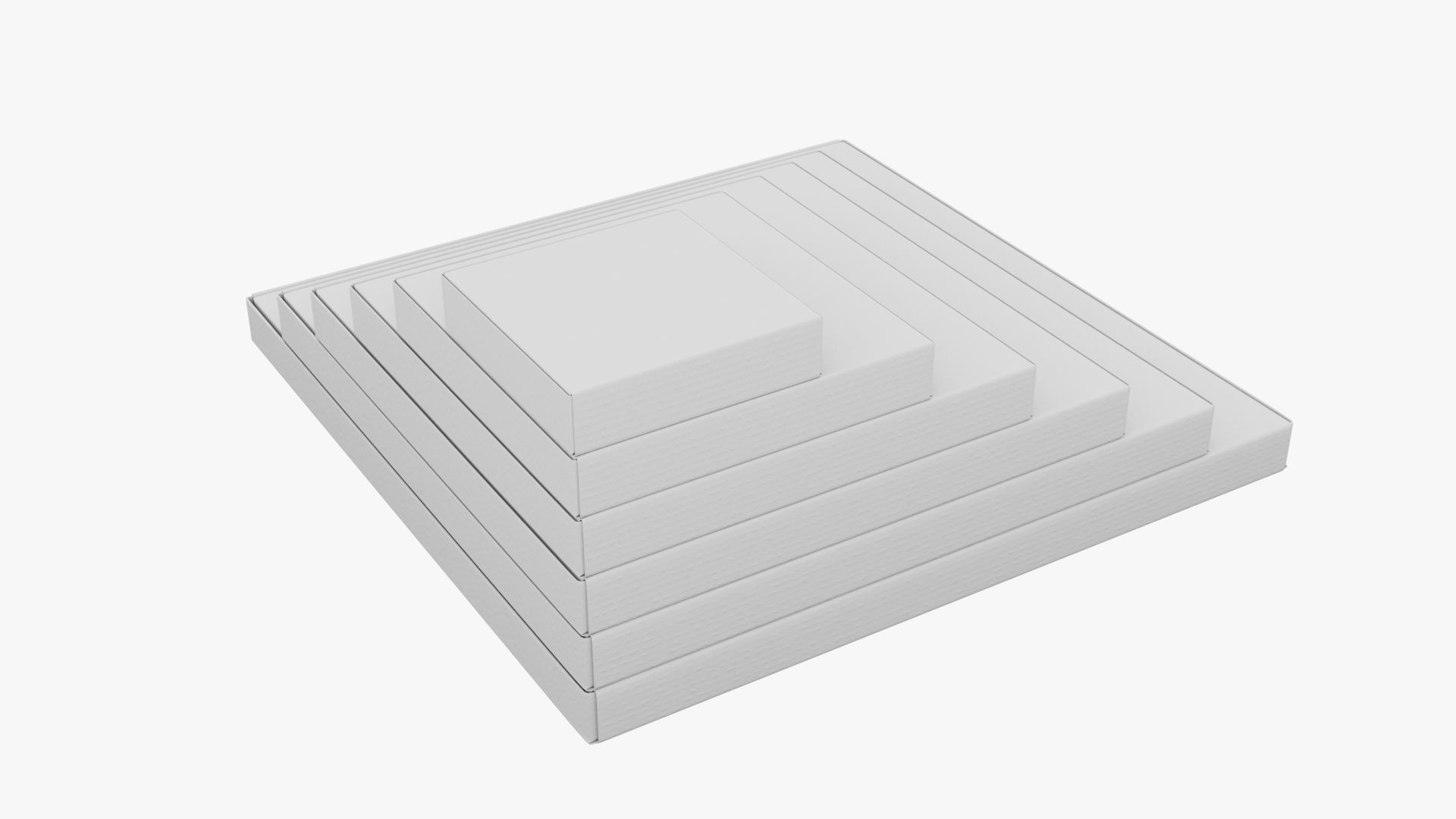 Pizza Boxes Mockup - White Paper 3D Model Collection_21