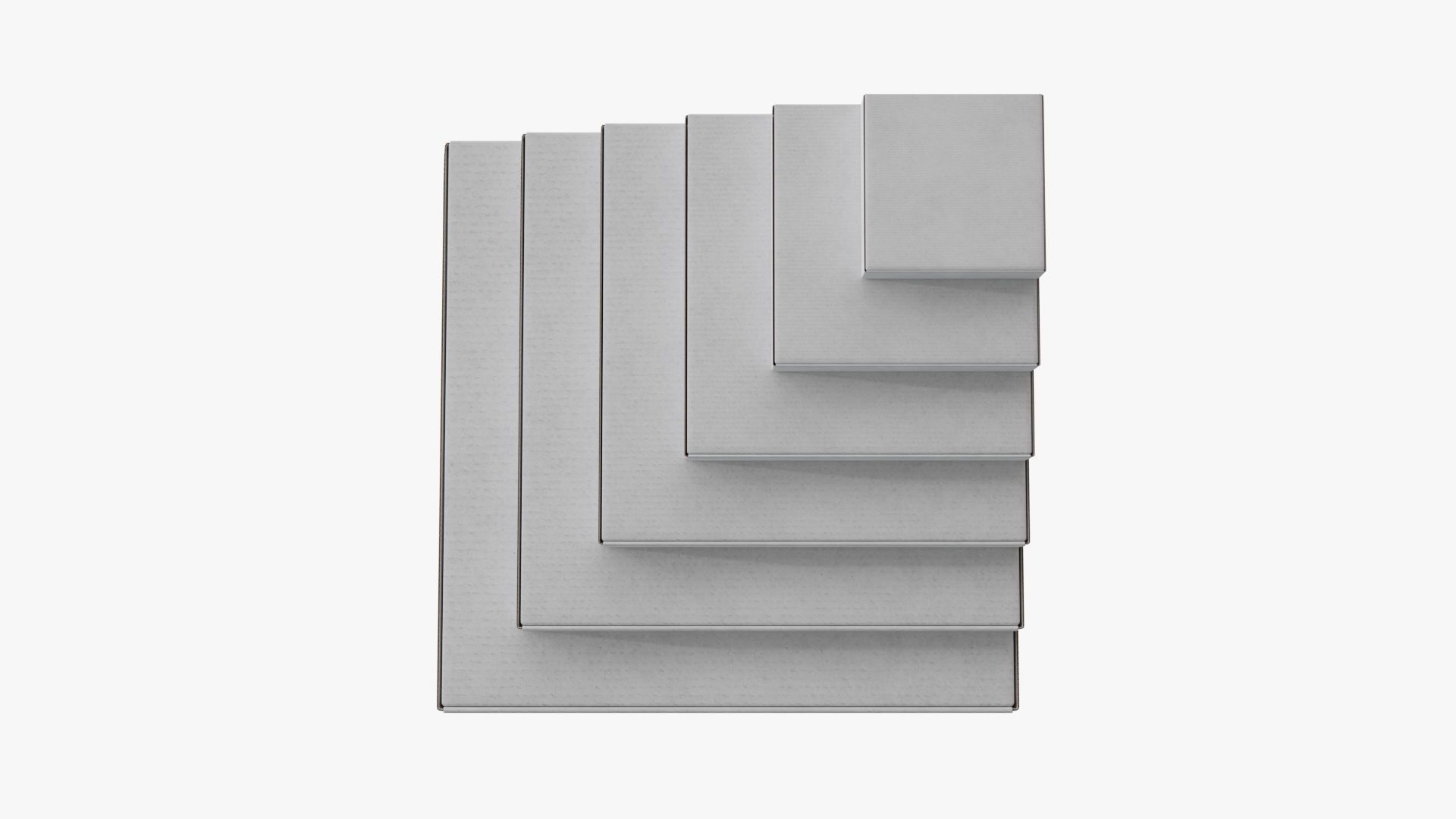 Pizza Boxes Mockup - White Paper 3D Model Collection_17