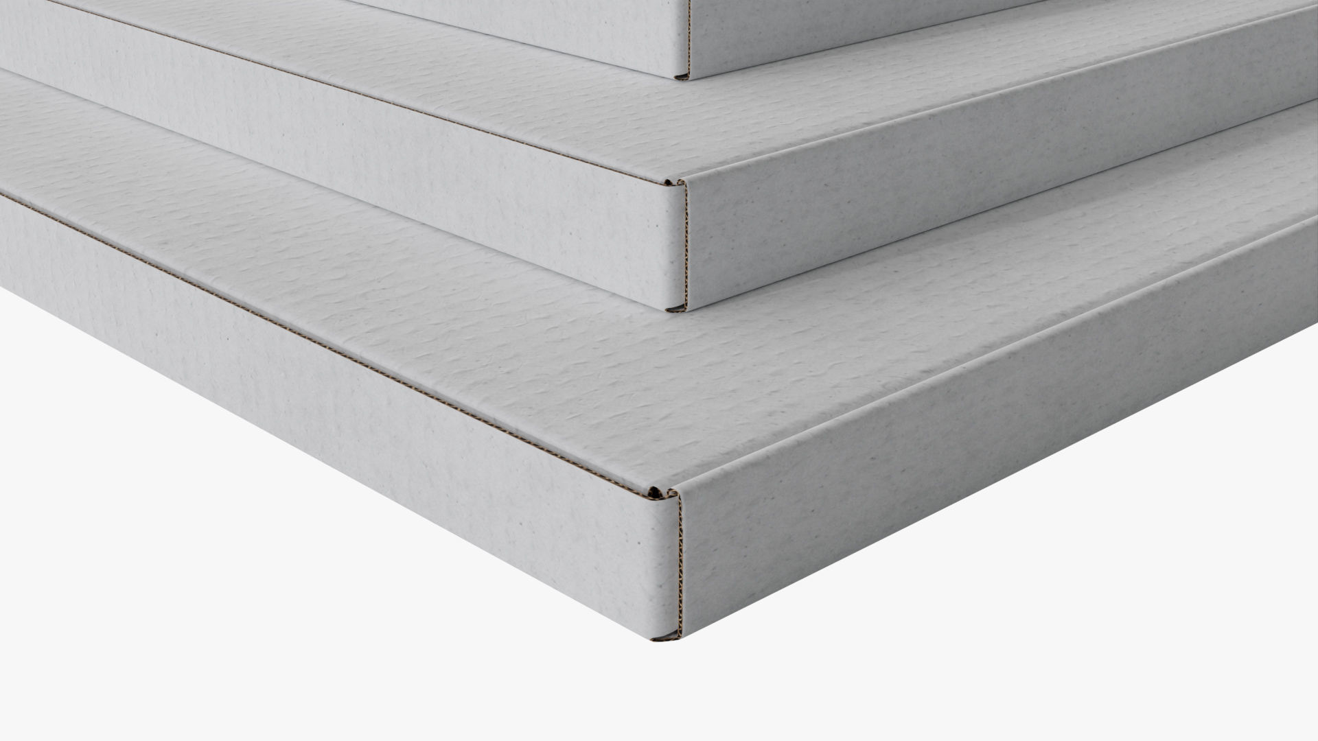 Pizza Boxes Mockup - White Paper 3D Model Collection_16