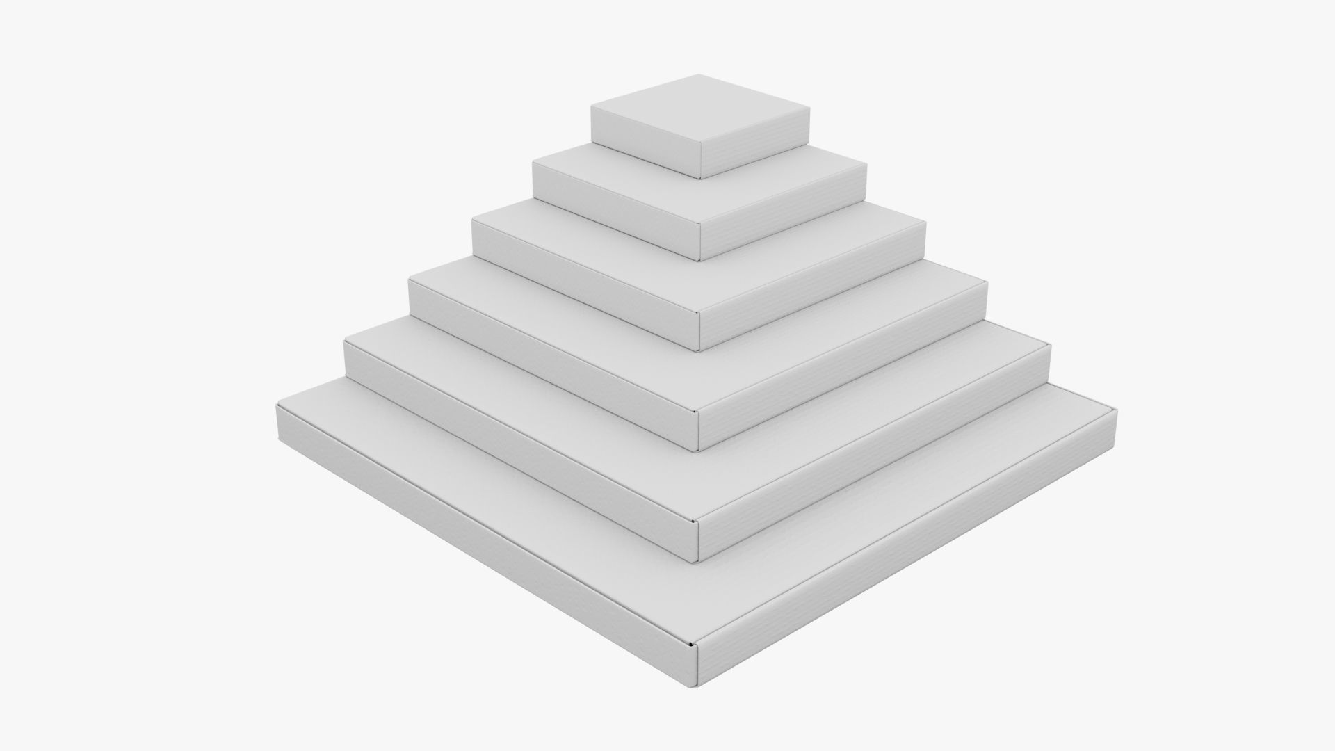 Pizza Boxes Mockup - White Paper 3D Model Collection_19