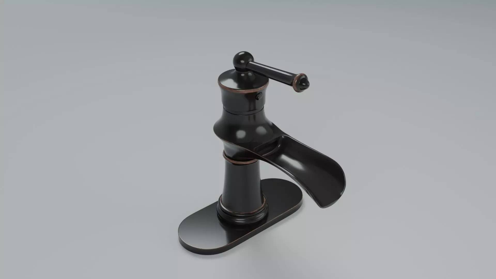 Tap Faucet 3D Model 004 Low-poly 3D model_0