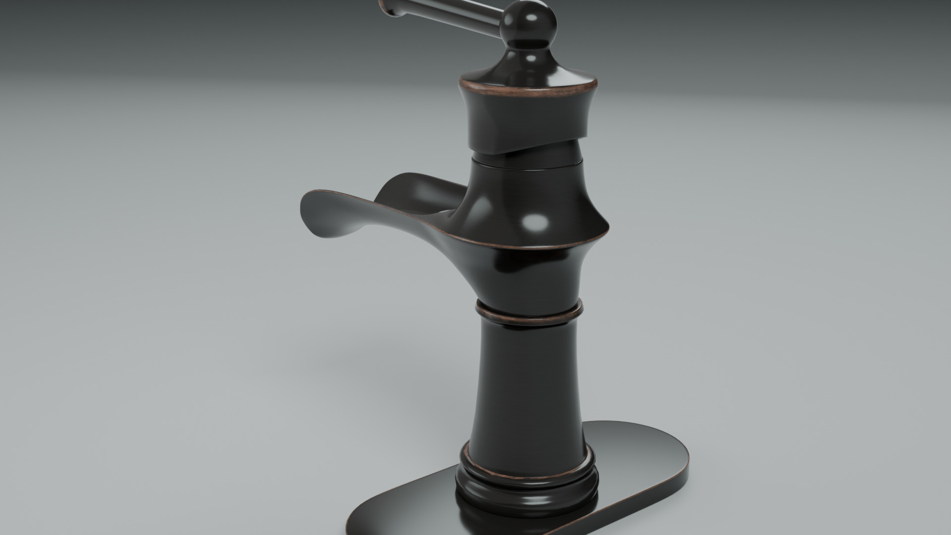 Tap Faucet 3D Model 004 Low-poly 3D model_1