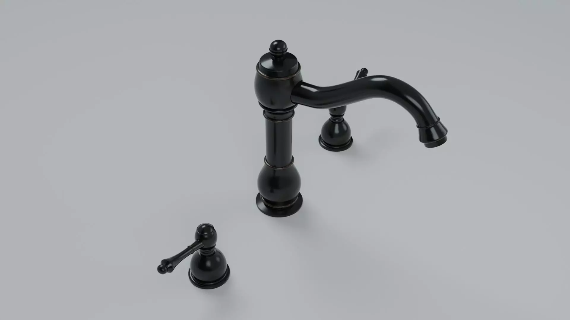Tap Faucet 3D Model 002 Low-poly 3D model_0