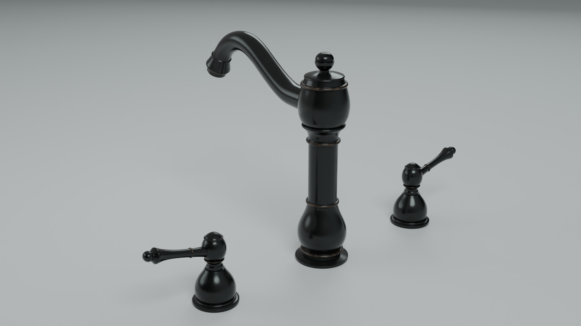 Tap Faucet 3D Model 002 Low-poly 3D model_1