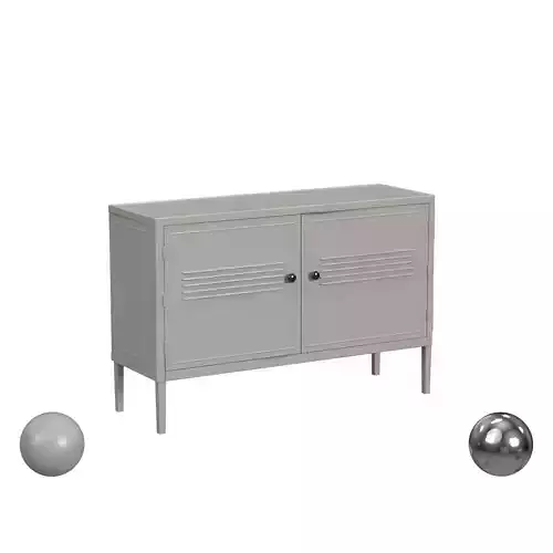 Modern Accent Cabinets and Metal Locker