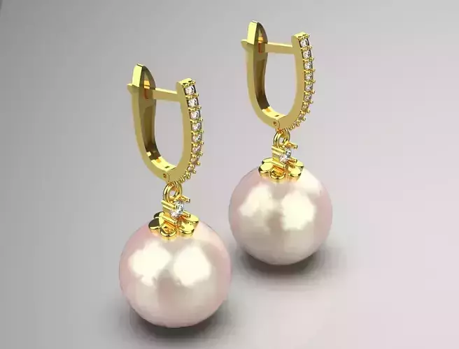 luxury pearl earring pe0021