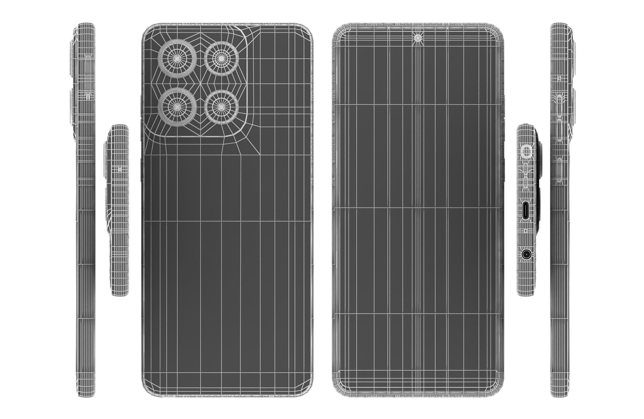 Motorola Edge 60 Stylus Blue And Gibraltar Sea 3D model_11