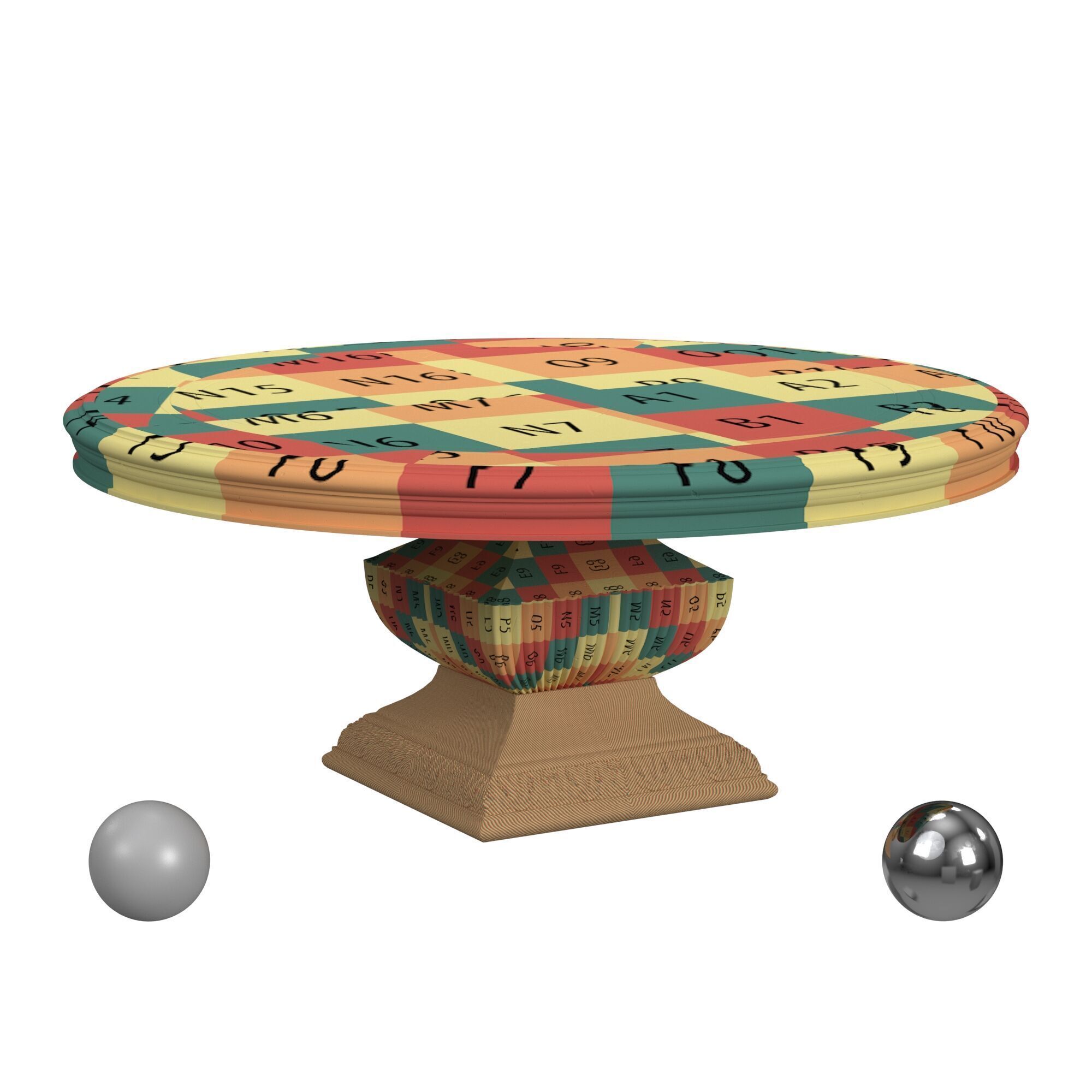 Rhapsody 60 in Round Dining Table Hooker Furniture 3D model_2