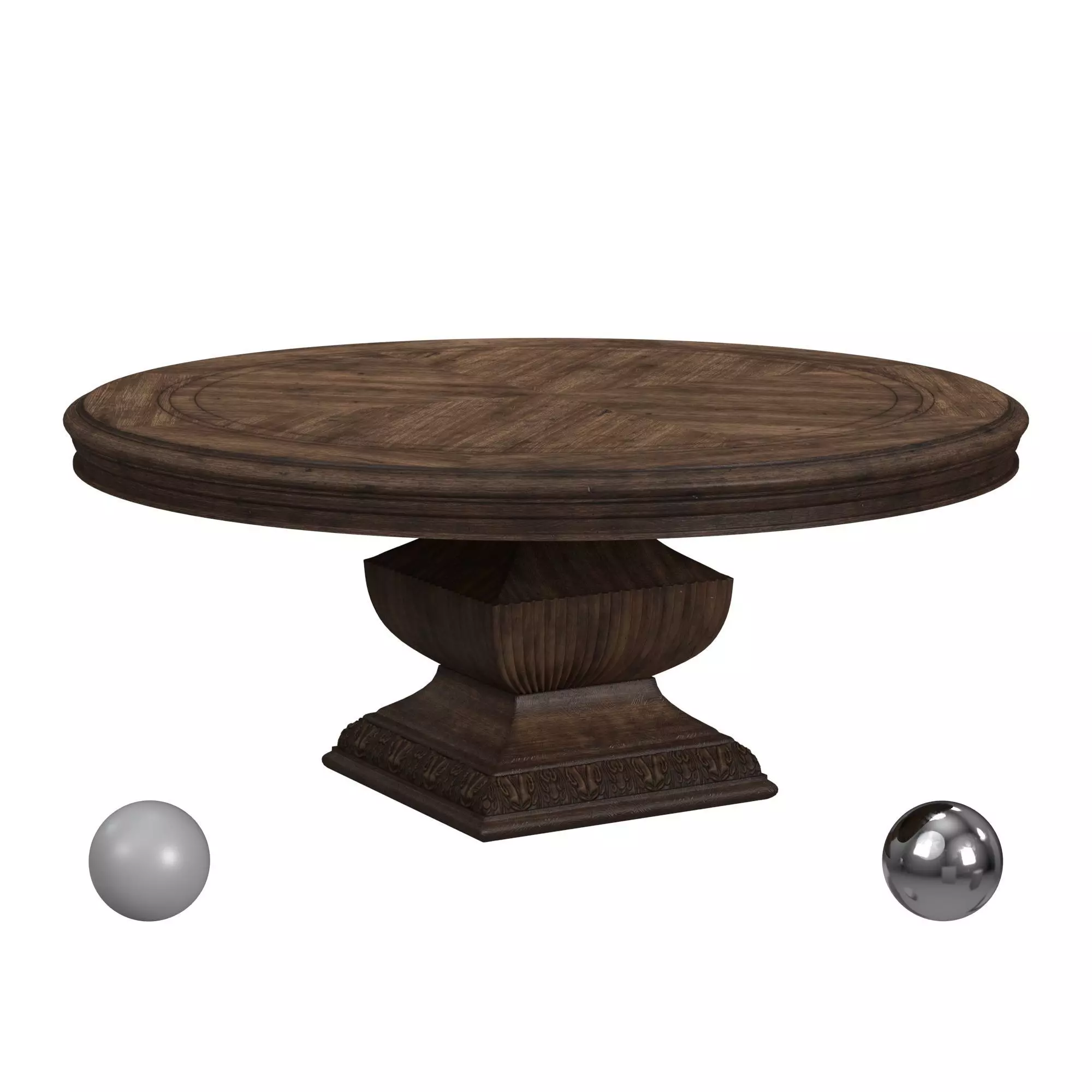 Rhapsody 60 in Round Dining Table Hooker Furniture 3D model_0