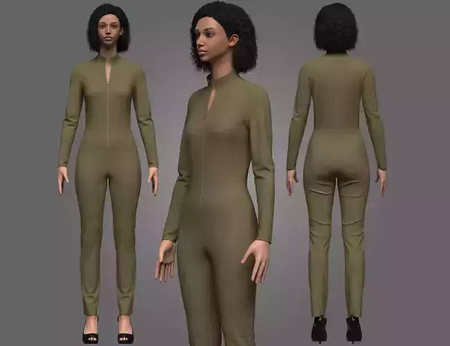 Female Sci-Fi Jumpsuit
