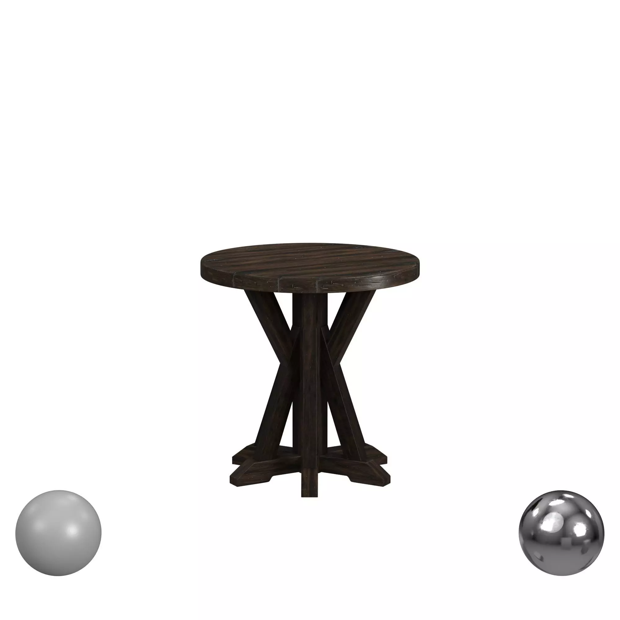 Roslyn County Round Lamp Table 3D model_0