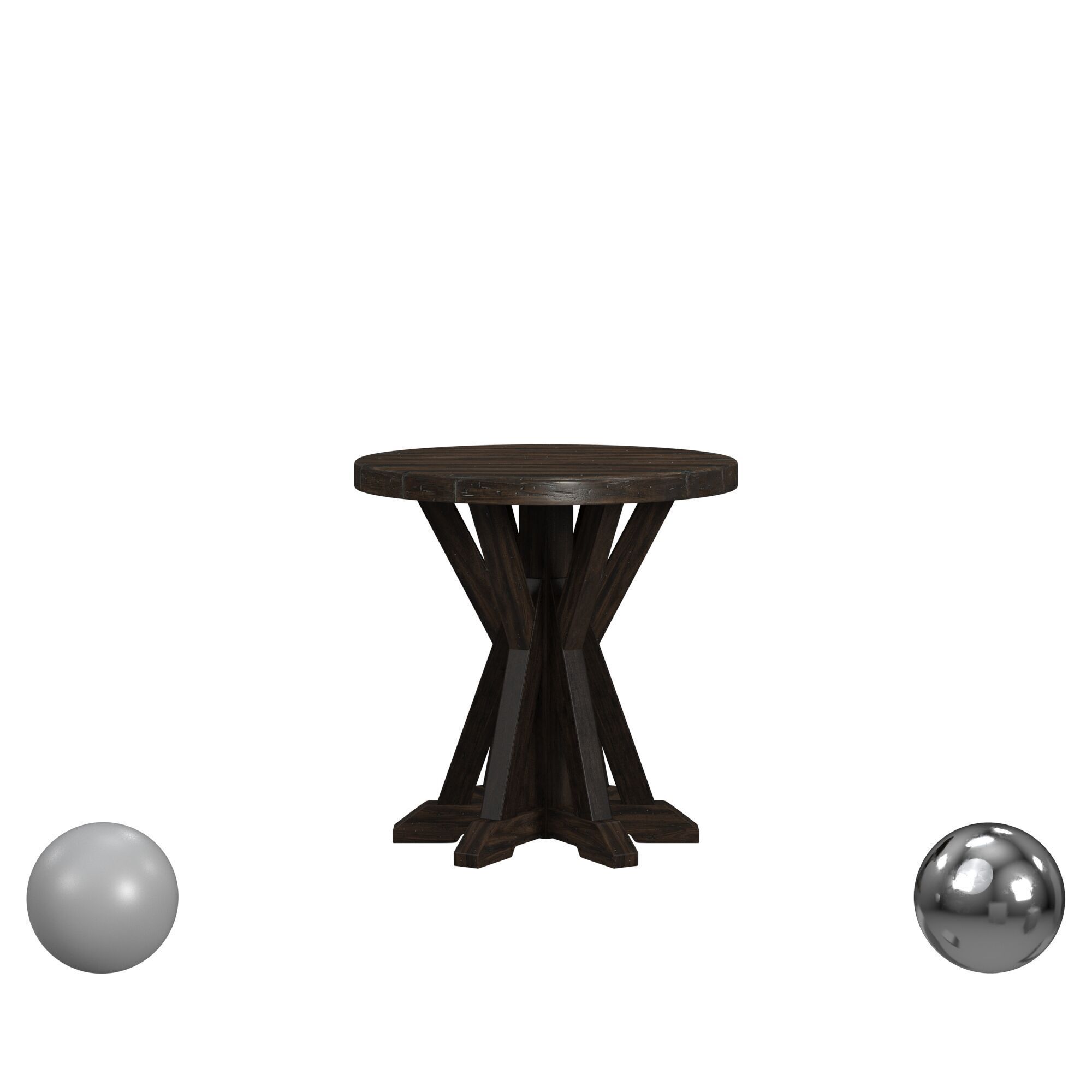 Roslyn County Round Lamp Table 3D model_1