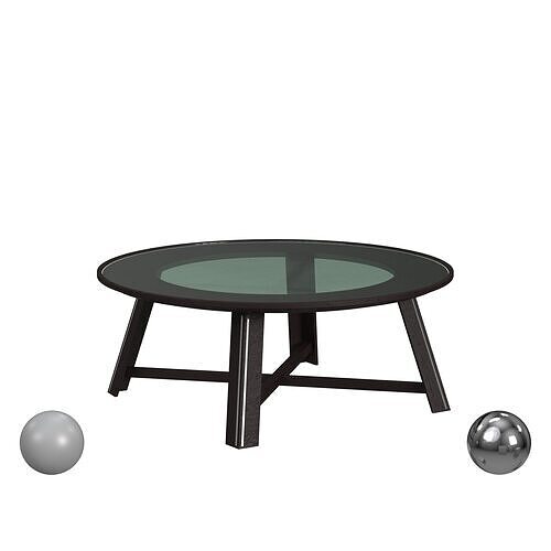 Round coffee table 3D model