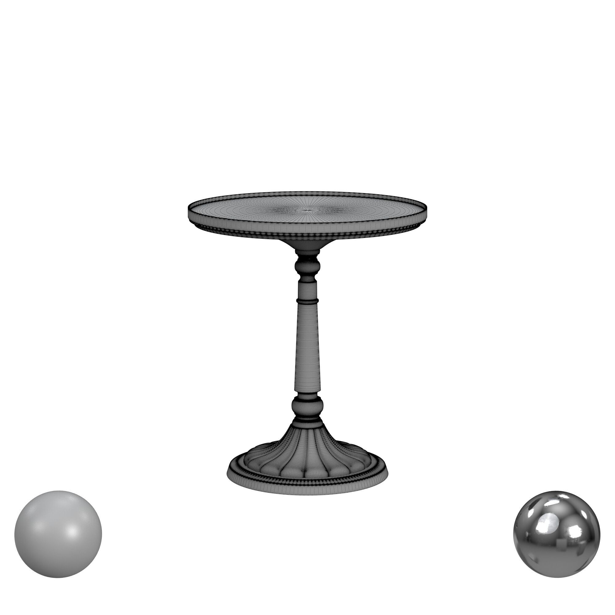 Side Table 3D model_3