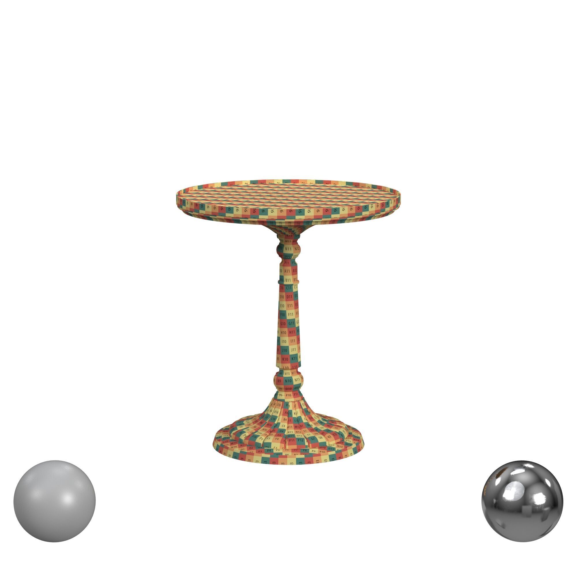 Side Table 3D model_2