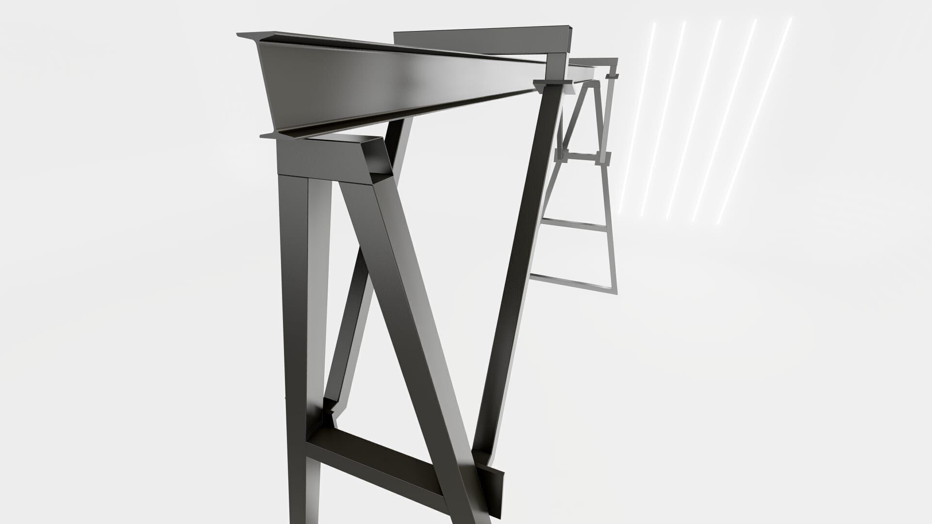 Portable Crane Truss 3D Model Free Download in Multiple Formats Free low-poly 3D model_11