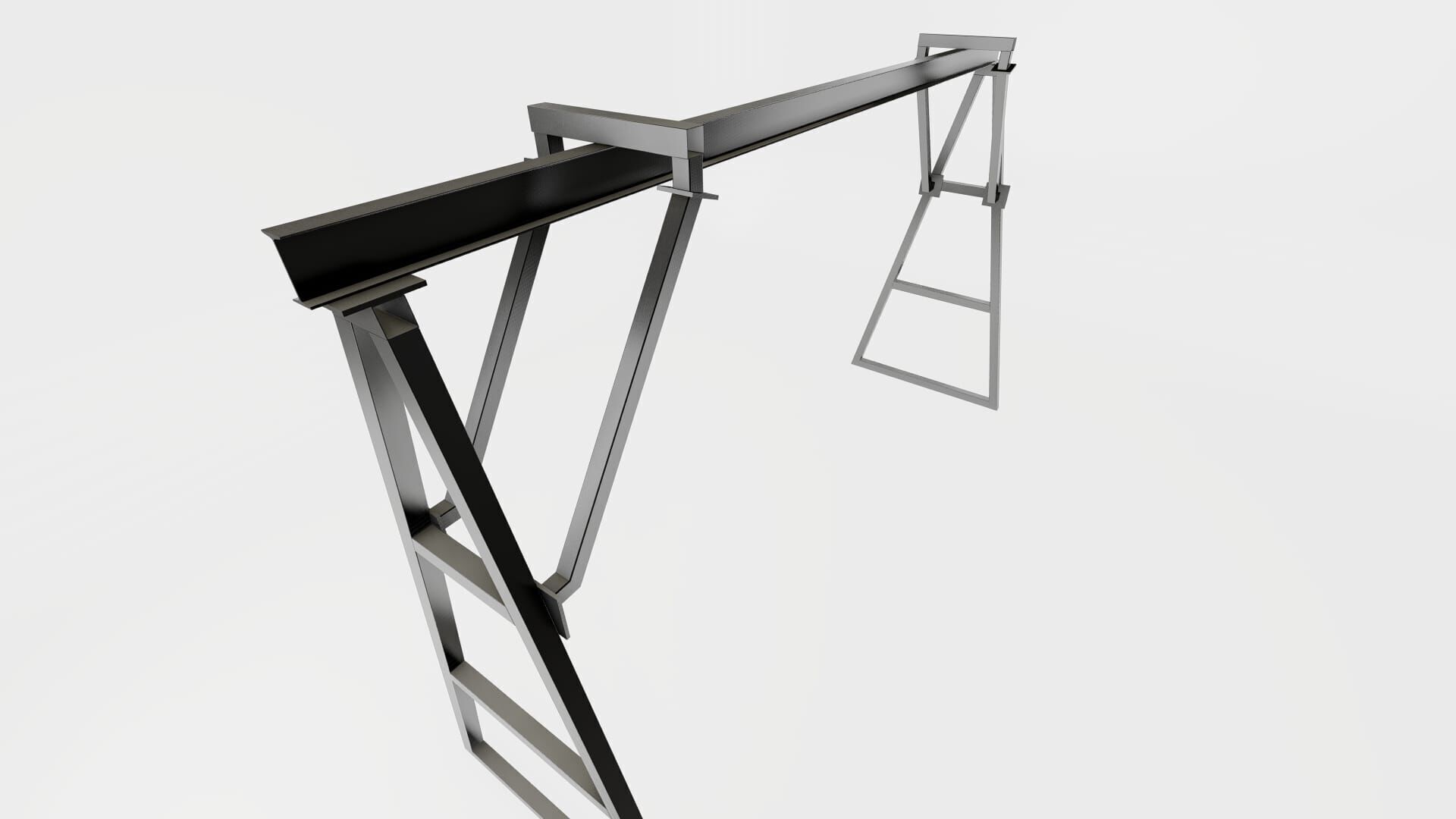 Portable Crane Truss 3D Model Free Download in Multiple Formats Free low-poly 3D model_9