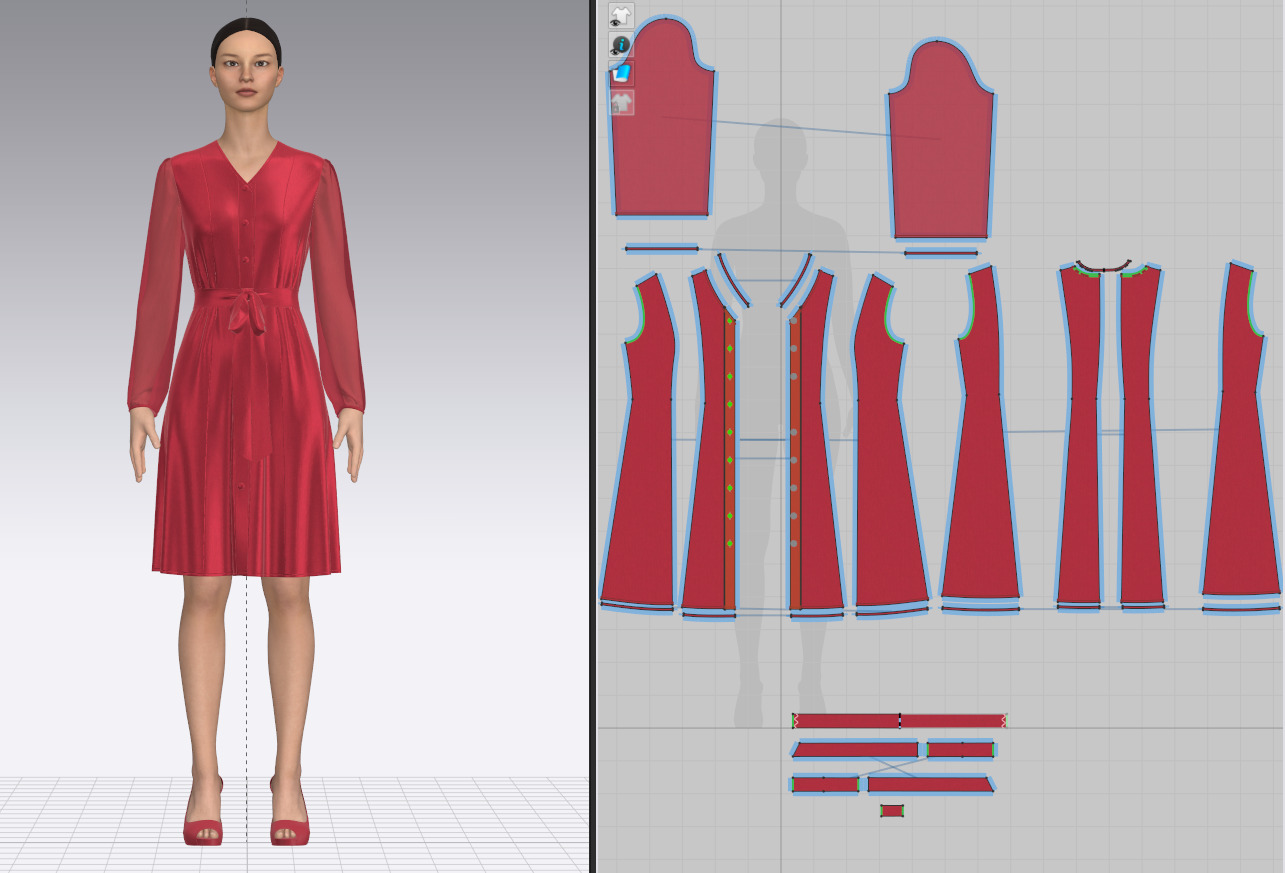 Female Princess Dress 3D model_1