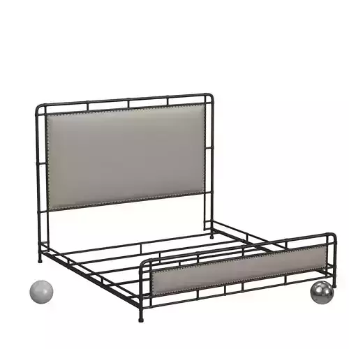 Slumbr Metal Upholstered Bed