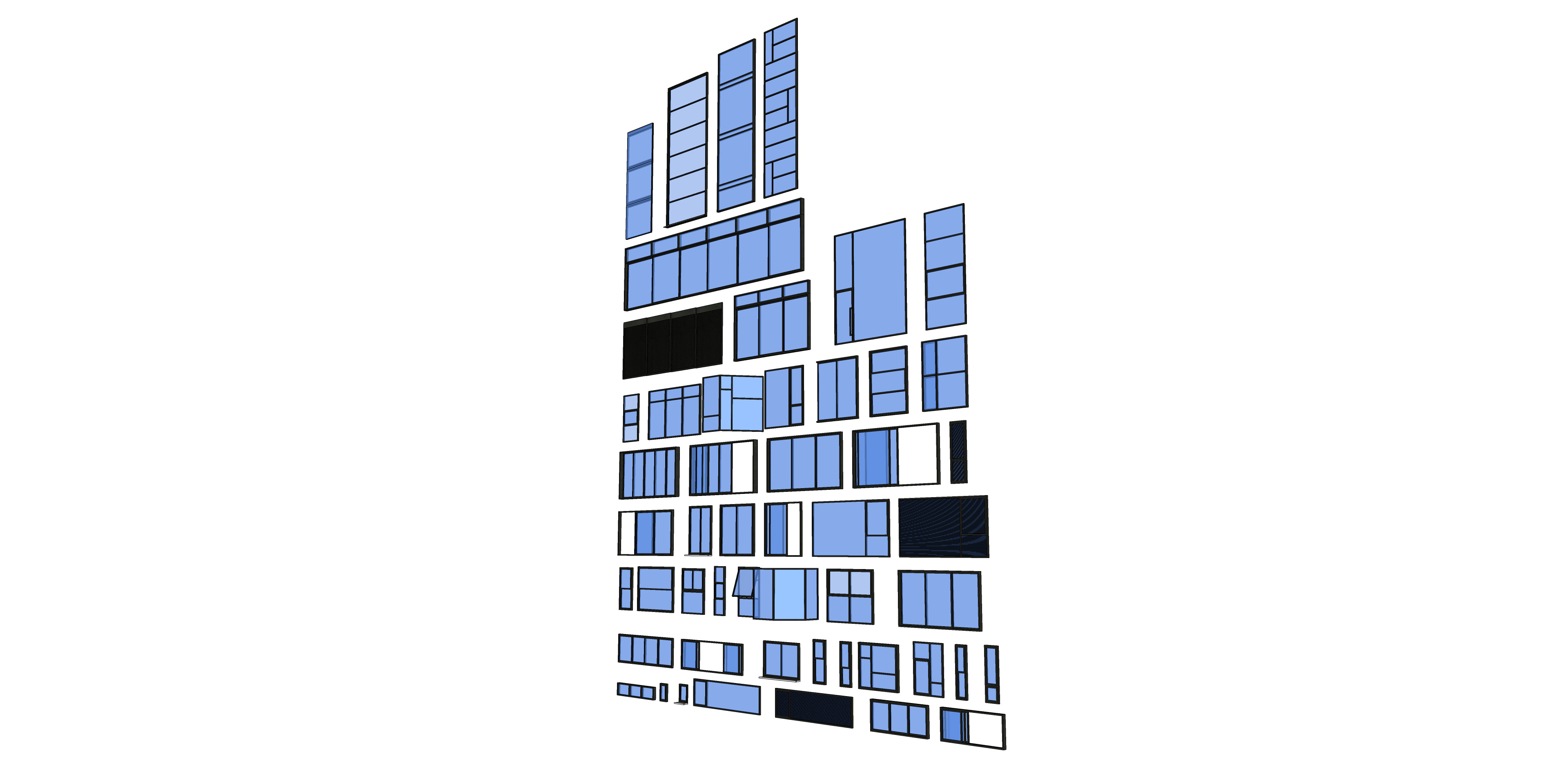 Window Collection 01 - 50 Pieces 3D model_1