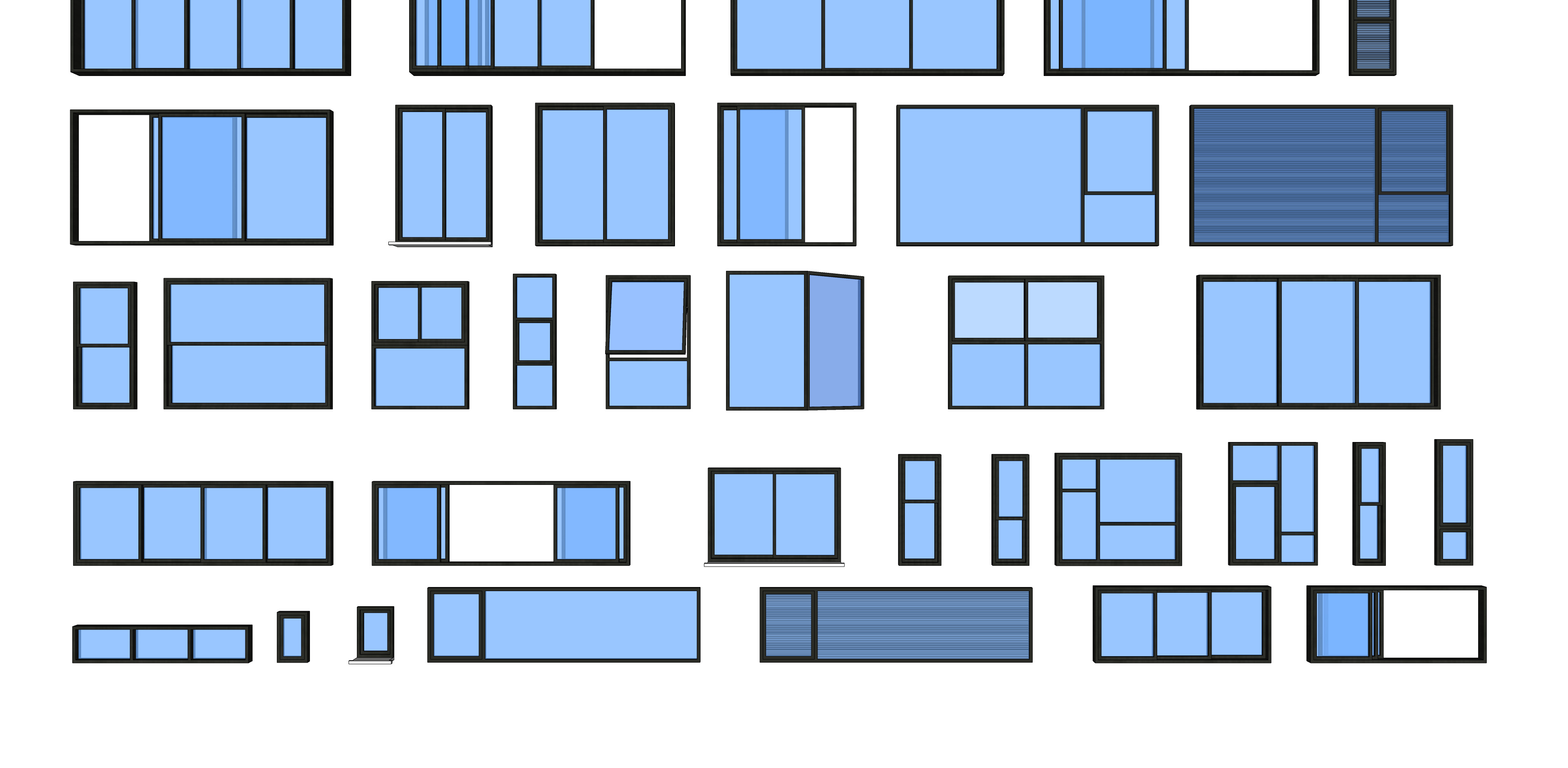 Window Collection 01 - 50 Pieces 3D model_4