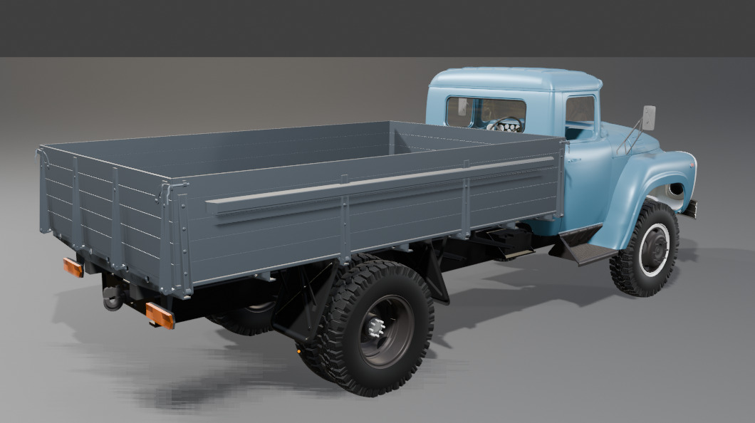 zil 130 3D print model_1
