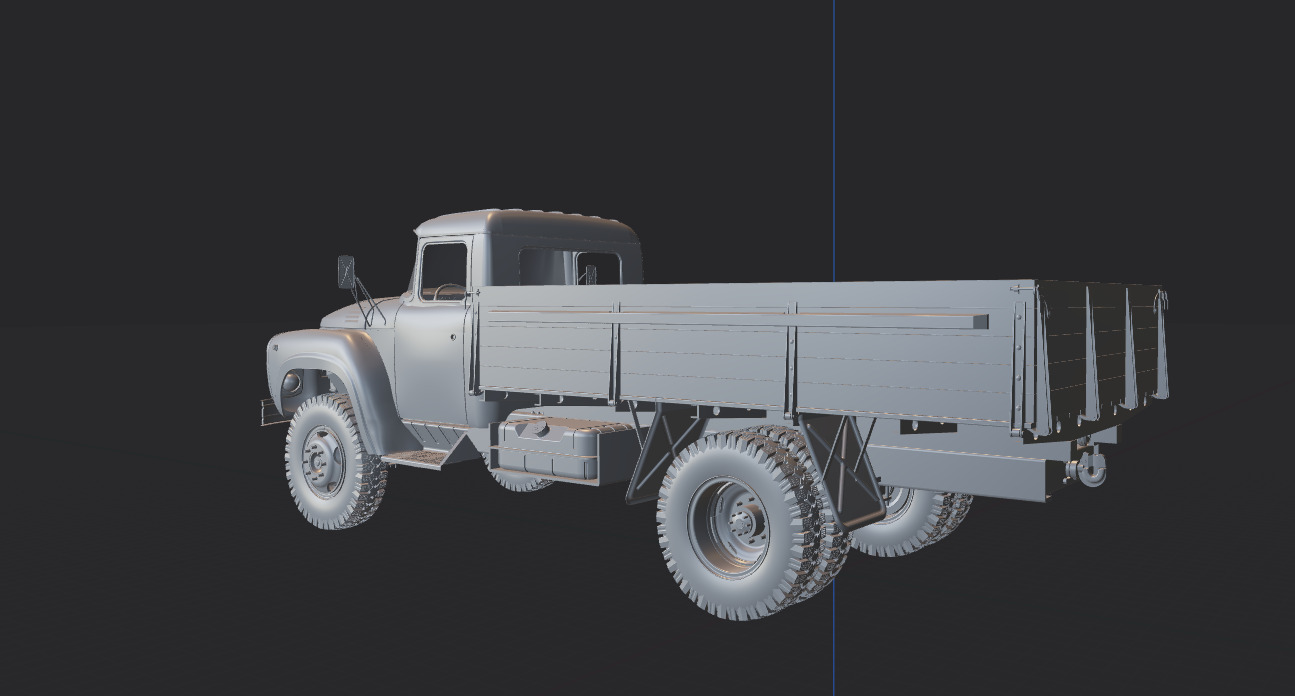 zil 130 3D print model_20