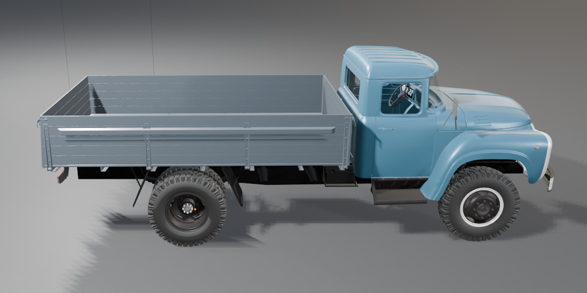 zil 130 3D print model_4