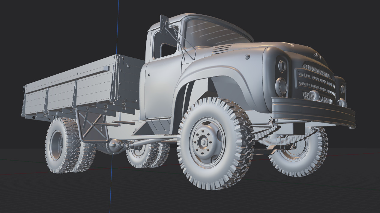 zil 130 3D print model_21
