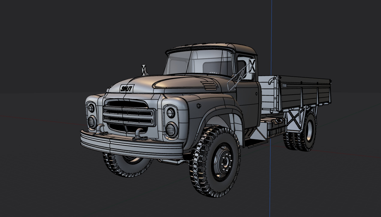 zil 130 3D print model_24