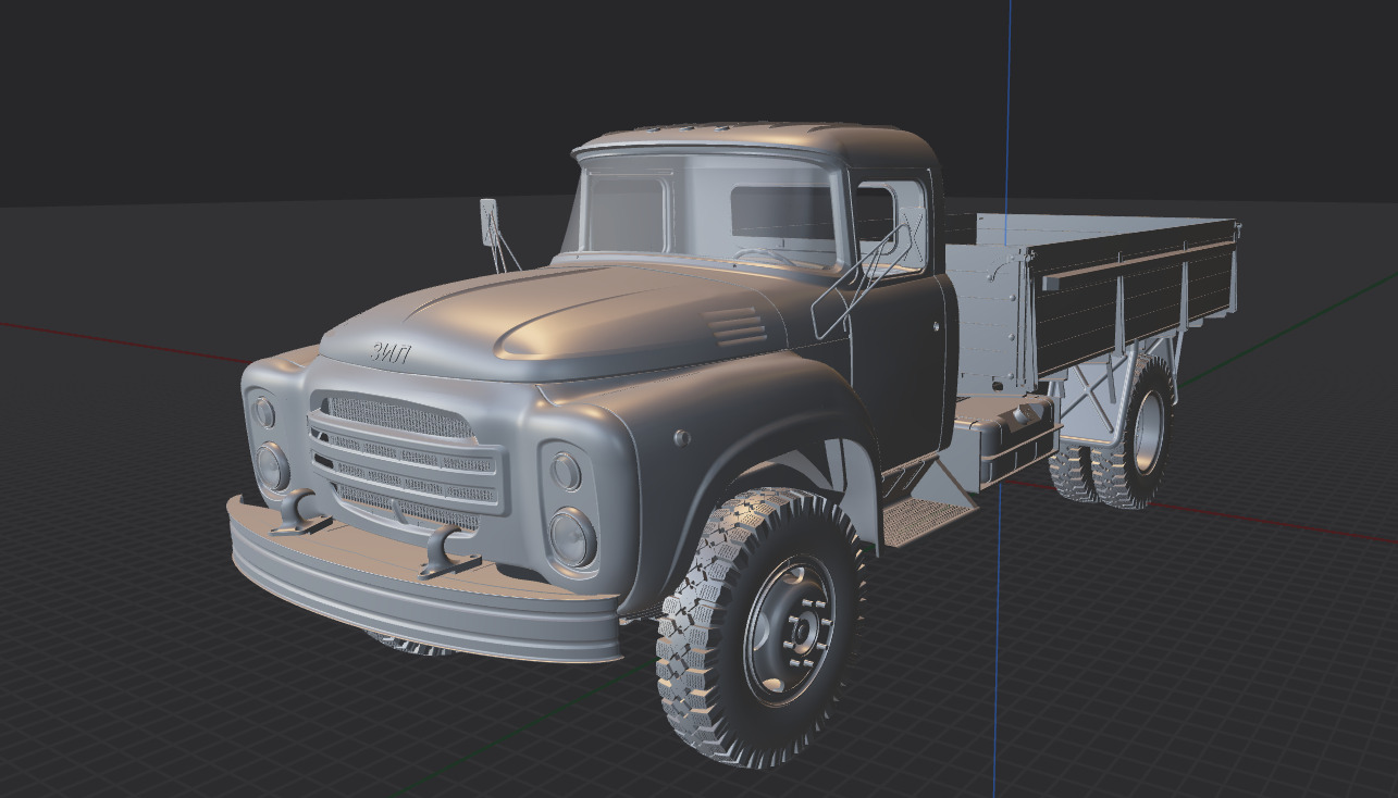 zil 130 3D print model_22