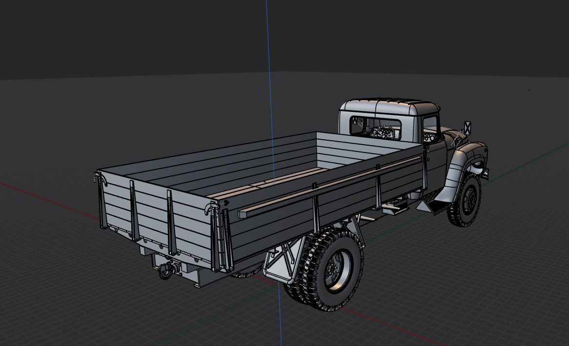 zil 130 3D print model_23