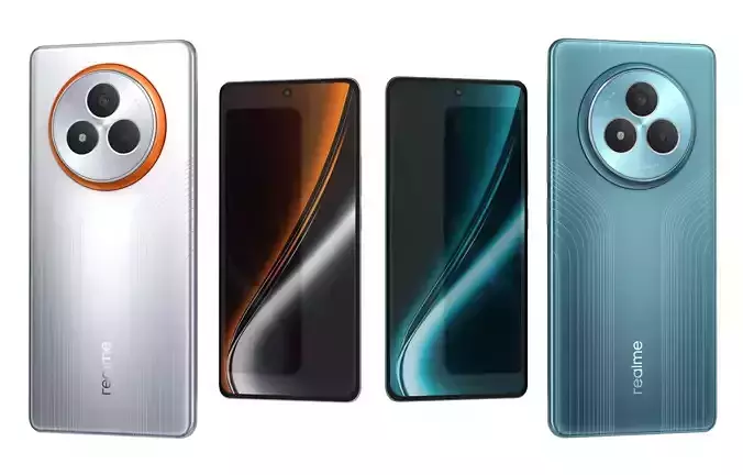 Realme NARZO 80 Pro 5G Racing Green  And Silver