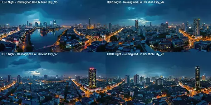 HDRI Night Collection - Reimagined Ho Chi Minh City - Part 2