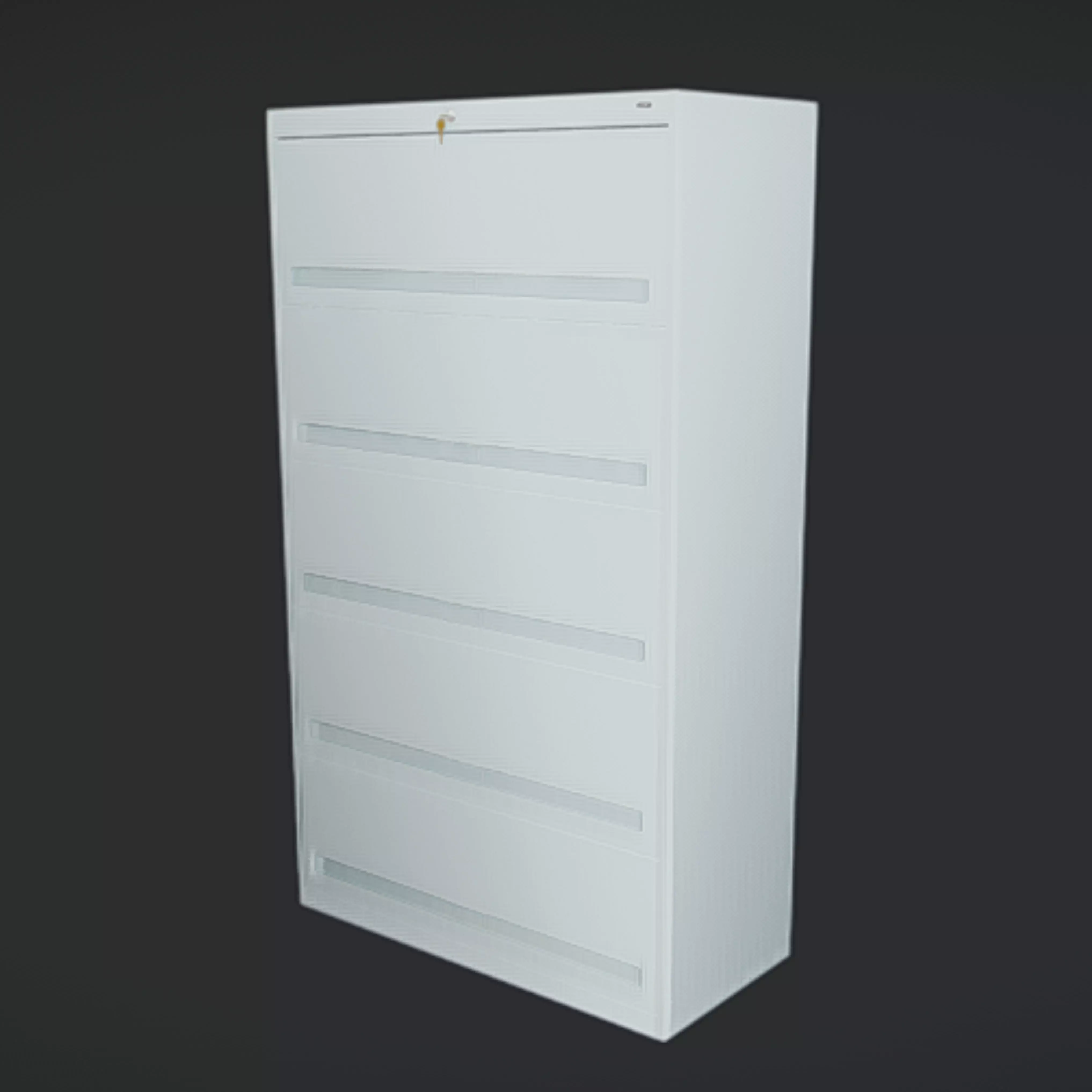 Storage cabinet Low-poly 3D model_0