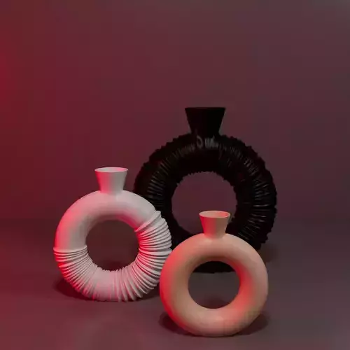3D Printable Flower Vase Trio - Unique Designs for Every Style 3D print model 3D Printable Flower Vase Trio - Unique Designs for Every Style 3D print model