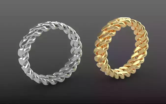 chain cuban link ring