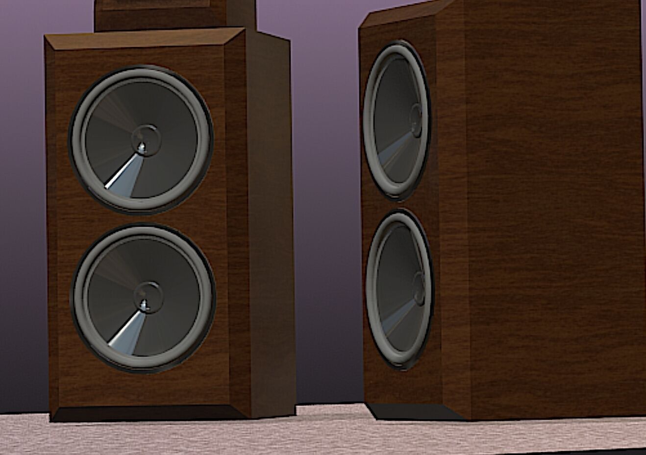 PBN Audio Xmax Speaker System - Mid Poly 3D Model 3D model_20