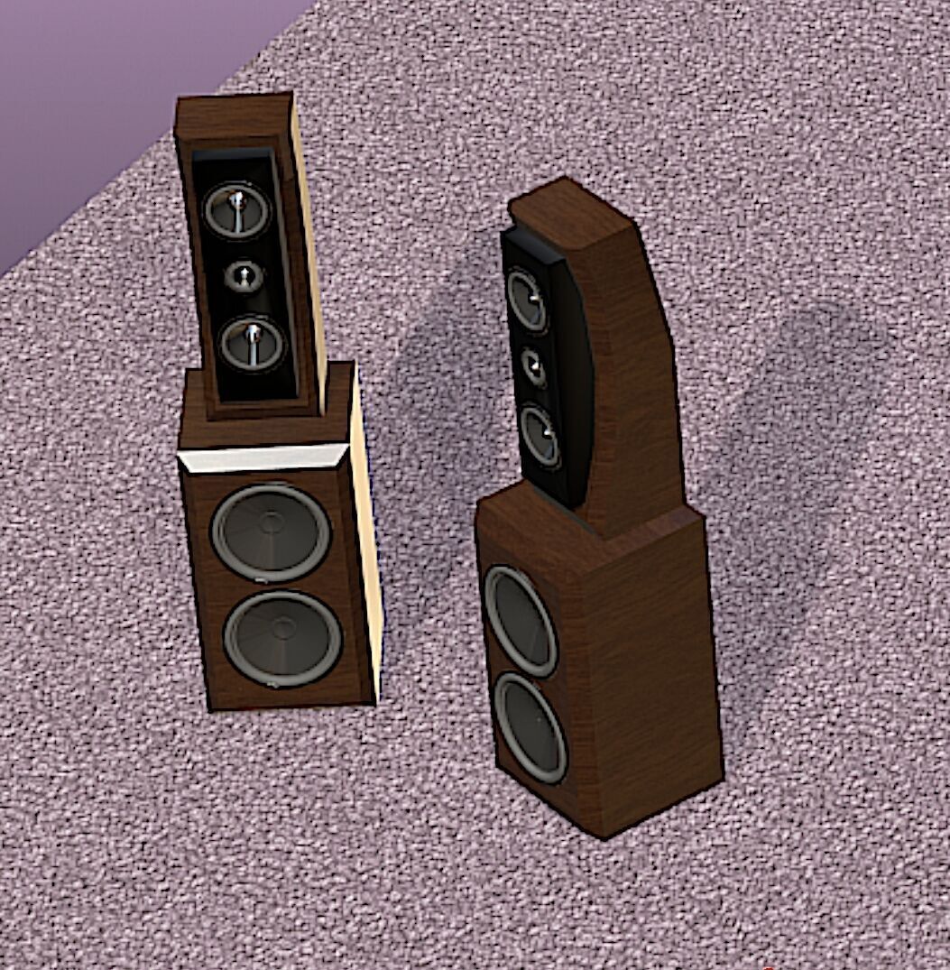 PBN Audio Xmax Speaker System - Mid Poly 3D Model 3D model_10