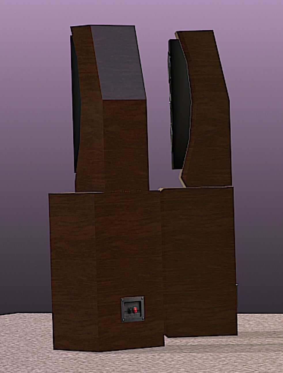 PBN Audio Xmax Speaker System - Mid Poly 3D Model 3D model_3